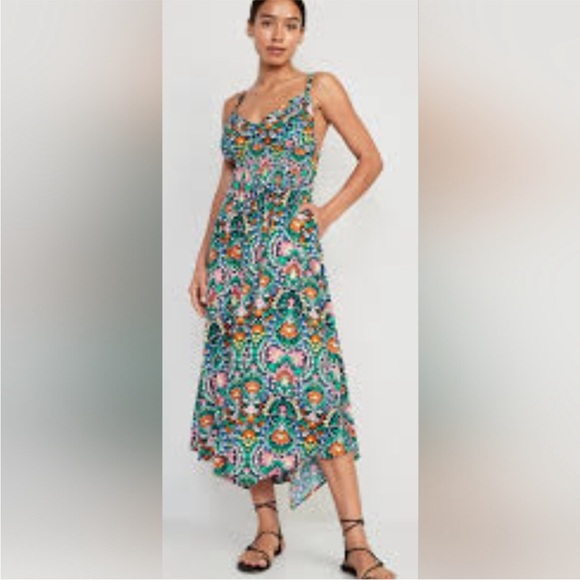 Old Navy Vibrant Floral Maxi Dress - Multicolor - Picture 2 of 7
